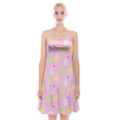 Pastel Adventure Spaghetti Strap Velvet Dress by thePastelAbomination