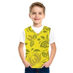 Folk Flowers Pattern Floral Surface Design Seamless Pattern Kids  Basketball Tank Top by Eskimos