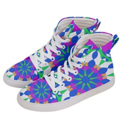 Lg Mandala Men s Hi-top Skate Sneakers by SeaworthyClothing