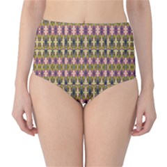 Digital Illusion Classic High-waist Bikini Bottoms by Sparkle