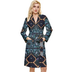 Blue Pattern Robe by Dazzleway