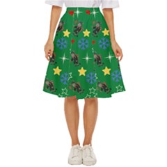 Krampus Kawaii Green Classic Short Skirt by NerdySparkleGoth