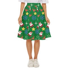 Santa Green Classic Short Skirt by NerdySparkleGoth