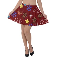 Gingy Red Velvet Skater Skirt by NerdySparkleGoth