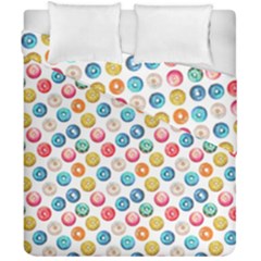 Multicolored Sweet Donuts Duvet Cover Double Side (california King Size) by SychEva