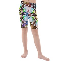 375 Chroma Digital Art Custom Kids  Mid Length Swim Shorts by Drippycreamart