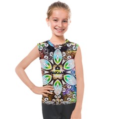 375 Chroma Digital Art Custom Kids  Mesh Tank Top by Drippycreamart