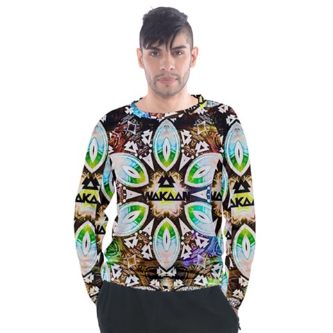 375 Chroma Digital Art Custom Men s Long Sleeve Raglan Tee by Drippycreamart