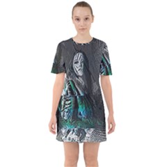 Glitch Witch Sixties Short Sleeve Mini Dress by MRNStudios