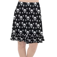 Skullmusician Fishtail Chiffon Skirt by Sparkle