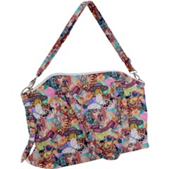 Retro Color Canvas Crossbody Bag by Sparkle