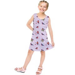 Bullfinches Sit On Branches Kids  Tunic Dress by SychEva