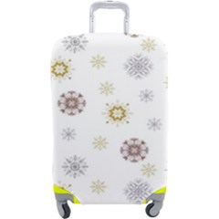 Magic Snowflakes Luggage Cover (large) by SychEva