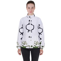 Chirality Women s High Neck Windbreaker by Limerence