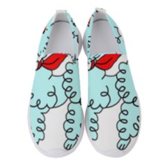 Doodle Poodle  Women s Slip On Sneakers by IIPhotographyAndDesigns