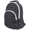 Black Lace Rounded Multi Pocket Backpack View1