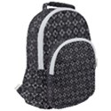 Black Lace Rounded Multi Pocket Backpack View2