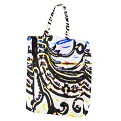 Faux Baroque Print Giant Grocery Tote by 3cl3ctix