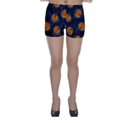 Space Pumpkins Skinny Shorts by SychEva