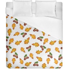 Oak Leaves And Acorns Duvet Cover (california King Size) by SychEva