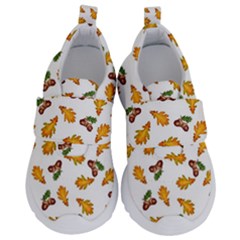 Oak Leaves And Acorns Kids  Velcro No Lace Shoes by SychEva