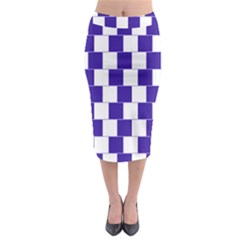 Illusion Blocks Midi Pencil Skirt by Sparkle