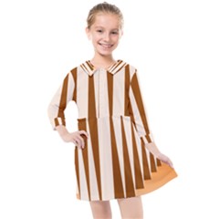 Lines Kids  Quarter Sleeve Shirt Dress by Sparkle