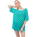 Illusion Waves Pattern Oversized Chiffon Top View1