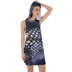 Snake Skin Racer Back Hoodie Dress by Sparkle