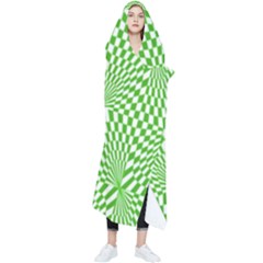 Illusion Waves Pattern Wearable Blanket by Sparkle