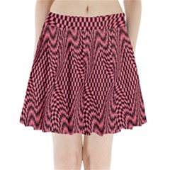 Illusion Waves Pattern Pleated Mini Skirt by Sparkle