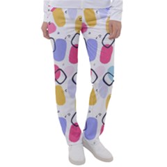 Abstract Multicolored Shapes Women s Casual Pants by SychEva