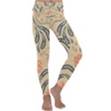 Folk flowers print Floral pattern Ethnic art Kids  Lightweight Velour Classic Yoga Leggings View1