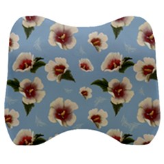 Hibiscus Flowers Velour Head Support Cushion by SychEva