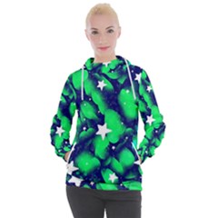 Space Odyssey  Women s Hooded Pullover by notyouraveragemonet