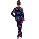 Reptilian Scream Kid s Satin Long Sleeve Pajamas Set View2