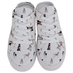 Husky Dogs With Sparkles Half Slippers by SychEva