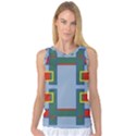 Abstract pattern geometric backgrounds   Women s Basketball Tank Top View1