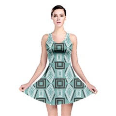 Abstract Geometric Design   Geometric Fantasy   Reversible Skater Dress by Eskimos