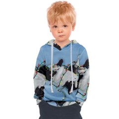 Christmas Cat Kids  Overhead Hoodie by Blueketchupshop