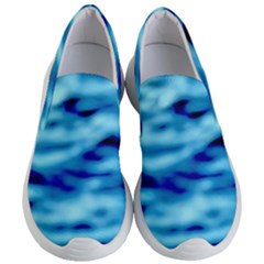 Blue Waves Abstract Series No4 Women s Lightweight Slip Ons by DimitriosArt