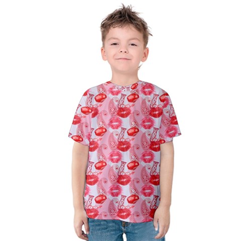 Rose Lips Kids  Cotton Tee by Sparkle