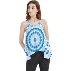 Digital Sky Flowy Camisole Tank Top by Sparkle