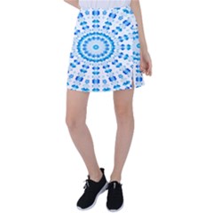 Digital Sky Tennis Skirt by Sparkle