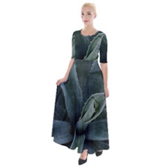 The Agave Heart Under The Light Half Sleeves Maxi Dress by DimitriosArt