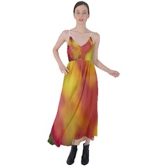 Flower Abstract Tie Back Maxi Dress by DimitriosArt