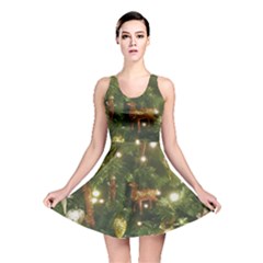 Christmas Tree Decoration Photo Reversible Skater Dress by dflcprintsclothing