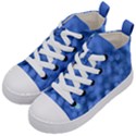 Light Reflections Abstract No5 Blue Kids  Mid-Top Canvas Sneakers View2