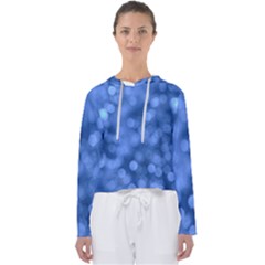 Light Reflections Abstract No5 Blue Women s Slouchy Sweat by DimitriosArt