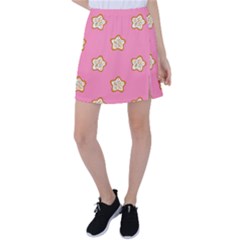 Cookies Pattern Pink Tennis Skirt by Littlebird